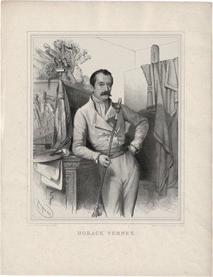 Lot 5296, Auction  128, Baugniet, Charles, Bildnis des Horace Vernet