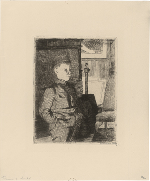 Los 5326 - Kalckreuth, Leopold Graf von - Die Frau des Künstlers an der Lampe - 1 - thumb