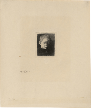 Lot 5330, Auction  128, Leibl, Wilhelm, Bildnis eines Knaben
