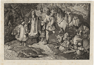 Lot 5349, Auction  128, Russ, Carl, Rudolf von Habsburg überlässt dem Priester sein Pferd