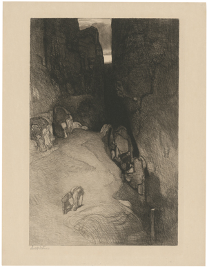Lot 5360, Auction  128, Jettmar, Rudolf, Felsschlucht