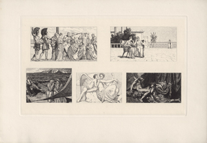 Lot 5366, Auction  128, Klinger, Max, Amor und Psyche (Opus V b, Mappe II)