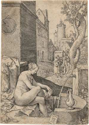 Lot 5395, Auction  128, Aldegrever, Heinrich, Susanna wird von den Alten überrascht