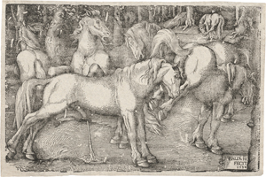 Lot 5401, Auction  128, Baldung, Hans, Die sechs Pferde