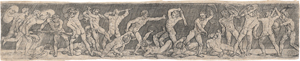 Lot 5405, Auction  128, Beham, Barthel, Kampf zwischen achtzehn männlichen Akten
