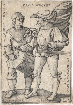 Lot 5408, Auction  128, Beham, Sebald, Fähnrich und Trommler