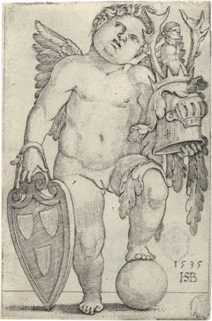 Lot 5409, Auction  128, Beham, Sebald, Weiblicher Genius mit dem Wappen