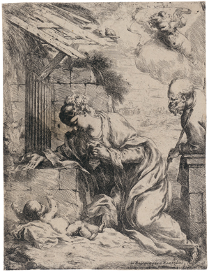 Lot 5415, Auction  128, Biscaino, Bartolomeo, Die Jungfrau und der hl. Josef, das Christkind verehrend