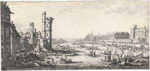 Lot 5431, Auction  128, Callot, Jacques, Vue du Louvre