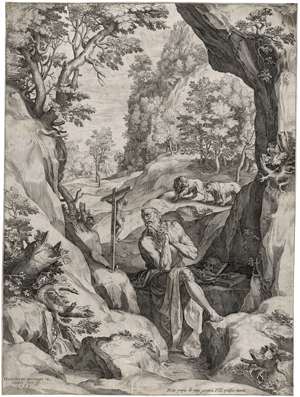 Lot 5446, Auction  128, Cort, Cornelis, Landschaft mit dem hl. Hieronymus