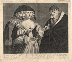 Lot 5449, Auction  128, Daret, Pierre, Die untreue Eherfrau und ihr Galan