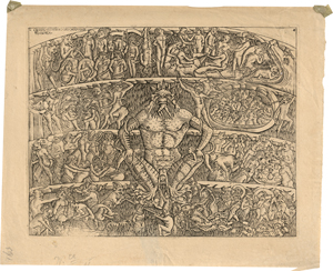 Lot 5472, Auction  128, Florentinisch, um 1490. Inferno - Das Höllenfresko im Camposanto in Pisa
