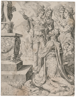Lot 5515, Auction  128, Heemskerck, Maerten van - nach, Salomons Götzendienst