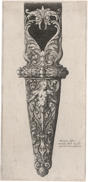 Lot 5519, Auction  128, Hollar, Wenzel, Unterer Theil einer verzierten Dolchscheide