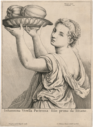 Lot 5521, Auction  128, Hollar, Wenzel, Giovanna Vecellio, die erste Tochter Tizians