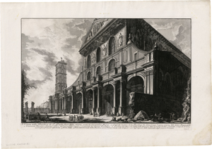 Lot 5581, Auction  128, Piranesi, Giovanni Battista, Veduta della Basilica di S. Paolo fuor delle mura