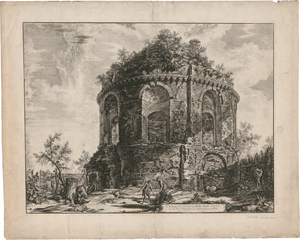 Lot 5584, Auction  128, Piranesi, Giovanni Battista, Veduta del Tempio, detto della Tosse