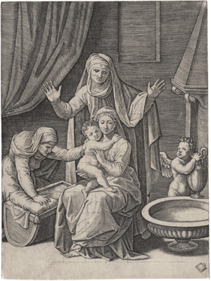 Lot 5589, Auction  128, Raimondi, Marcantonio, Die Jungfrau mit der Wiege