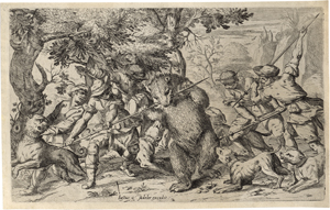 Lot 5618, Auction  128, Sadeler, Justus, Bärenjagd