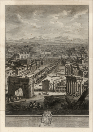Lot 5643, Auction  128, Vasi, Giuseppe, Blick auf das Forum Romanum