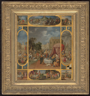 Los 6004 - Flämisch - um 1600. Tableau mit der Traumdeutung Josephs und acht weiteren Szenen aus dem Alten Testament - 1 - thumb