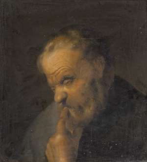 Lot 6013, Auction  128, Niederländisch, 17. Jh. Bildnis eines nachdenklichen Mannes
