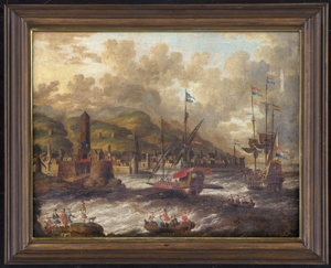 Los 6016 - Velde, Peter van den - Südlicher Hafen mit einlaufenden Schiffen - 1 - thumb