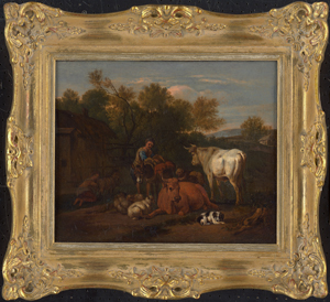 Los 6018 - Velde, Adriaen van de - nach - Hirten und Herde in baumreicher Landschaft. - 1 - thumb