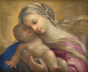 Lot 6028, Auction  128, Italienisch, 17. Jh. Madonna mit Kind