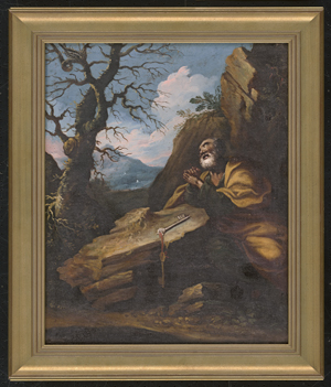 Los 6038 - Italienisch - 17. oder 18. Jh. Der reuige hl. Petrus in einer Landschaft - 1 - thumb