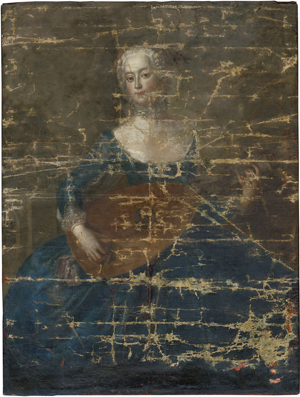 Lot 6049, Auction  128, Pesne, Antoine, Porträt der Eleonore Freifrau von Keyserlingk beim Lautenspiel