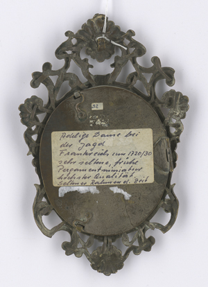 Los 6052 - Französisch - um 1730/1740. Bildnis einer Frau genannt Duchesse de Croy, in Kleidung einer Jakobs-Pilgerin - 1 - thumb