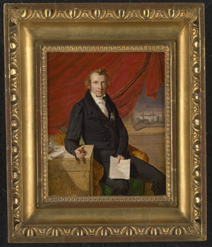 Los 6057 - Deutsch - 1831. Bildnis eines sitzenden Herrn in schwarzer Weste - 1 - thumb