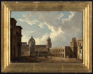 Los 6059 - Canella, Giuseppe - zugeschrieben - Ansicht der Piazza della Repubblica in Mazara del Vallo an der Westküste Siziliens - 1 - thumb