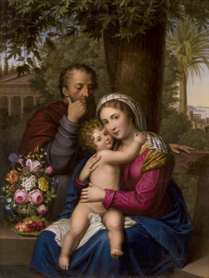 Lot 6061, Auction  128, Guérard, Emile Bernhard de, Die Hl. Familie in einer Landschaft