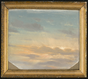 Los 6089 - Deutsch - um 1840. Wolkenstudie mit Sonnenstrahlen, die Wolken durchbrechend - 1 - thumb