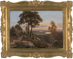 Los 6090 - Kummer, Carl Robert - Blick auf Dresden vom Wolfshügel im Abendlicht - 1 - thumb