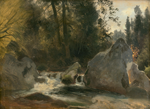 Lot 6096, Auction  128, Oehme, Ernst Erwin, Der Taubenbach bei Cunnersdorf in der Sächsischen Schweiz