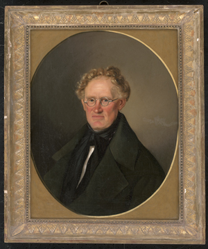 Los 6099 - Deutsch - um 1840. Bildnis eines Herrn mit Brille im gemalten Rahmen - 1 - thumb
