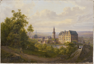 Lot 6102, Auction  128, Janz, Philipp, Ansicht von Idstein im Taunus mit Blick zum Hexenturm und der Burg