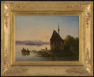 Los 6106 - Ebert, Carl - Abendstimmung am Chiemsee mit Blick auf die Fraueninsel - 1 - thumb