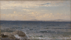 Lot 6120, Auction  128, Schuster, Rudolf Heinrich, Blick von Capri über das Meer auf Neapel