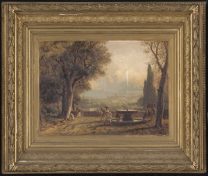 Los 6121 - Arnz, Albert - Rom: Blick von der Terrasse des Pincio auf die Engelsburg und St. Peter - 1 - thumb