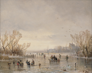 Lot 6139, Auction  128, Stademann, Adolf, Winterliches Eisvergnügen