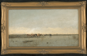 Los 6140 - Spányi, Béla von - Puszta Landschaft mit Kuhherde am Wasser - 1 - thumb