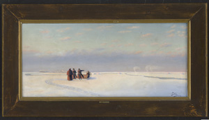 Los 6145 - Falat, Julian - Winterlandschaft mit Pferdeschlitten - 1 - thumb