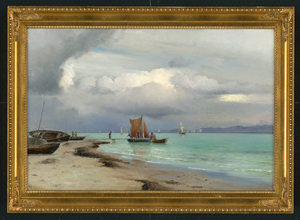 Los 6149 - Lübbers, Holger - Segelschiffe im Øresund bei aufziehendem Gewitter - 1 - thumb