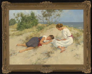 Los 6161 - Seeger, Hermann - Sommertag: Die Töchter des Künstlers in den Dünen - 1 - thumb