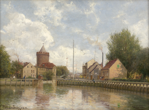 Lot 6169, Auction  128, Eschke, Hermann, Ansicht von Brandenburg an der Havel mit Blick auf den Steintorturm