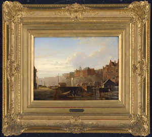 Los 6172 - Karsen, Kasparus - Blick auf Bickerseiland in Amsterdam, im Vordergrund eine Zugbrücke - 1 - thumb